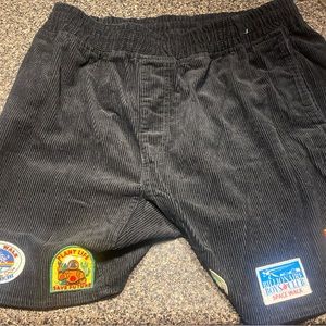 Billionaire boys club scavenger patched corduroy shorts